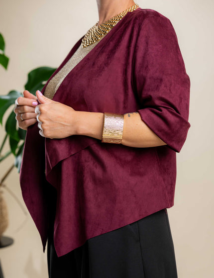 Kratka bordo jakna