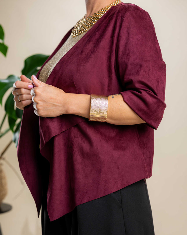 Kratka bordo jakna