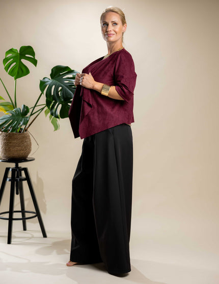 Kratka bordo jakna