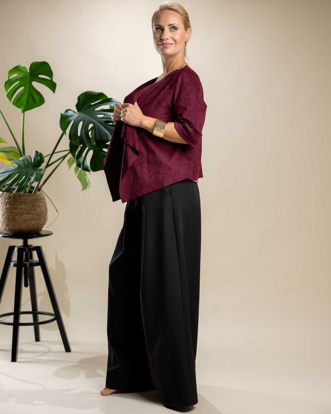 Kratka bordo jakna