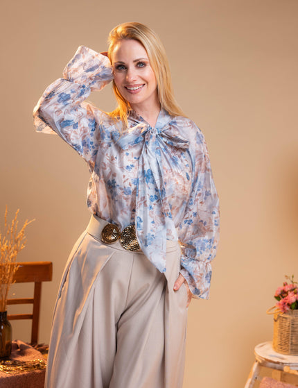 Modne bež široke hlače