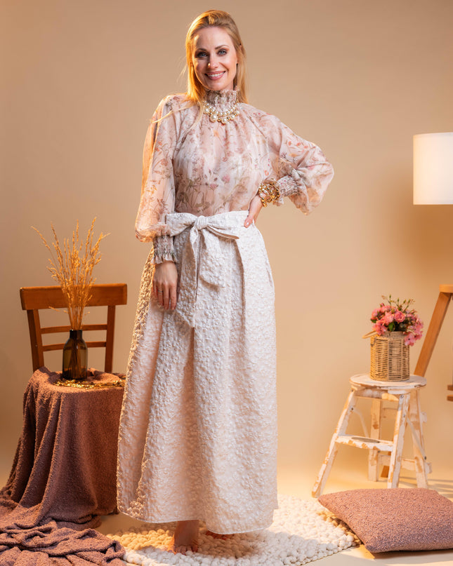 Modno krilo s cvetličnim vzorcem