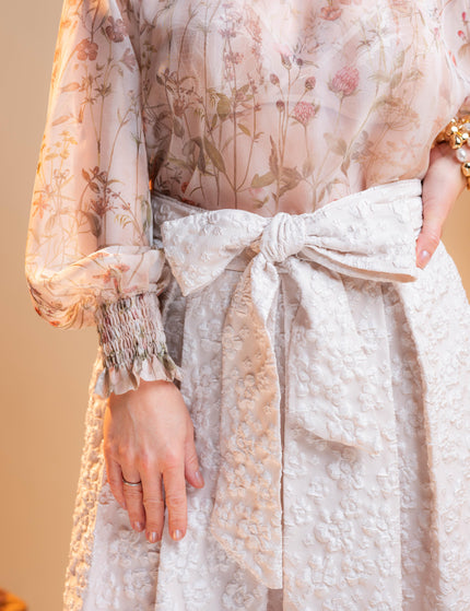 Modno krilo s cvetličnim vzorcem