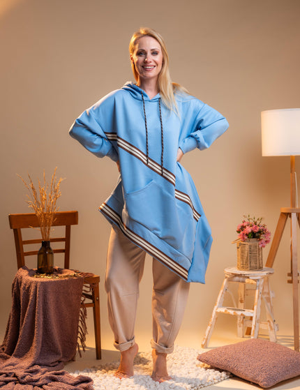 Bombažne hlače v bež barvi